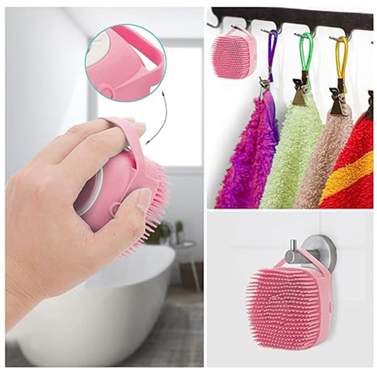 Pet Bath Comb With Shampoo Dispenser