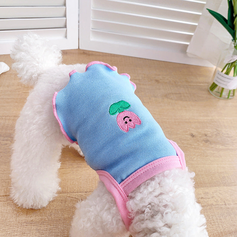 Mile Pet Dog Slim Summer Sheer Schnauzer Pome Teddy Small Dog Bears Cat Clothes