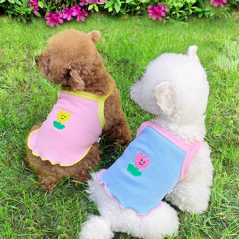Mile Pet Dog Slim Summer Sheer Schnauzer Pome Teddy Small Dog Bears Cat Clothes