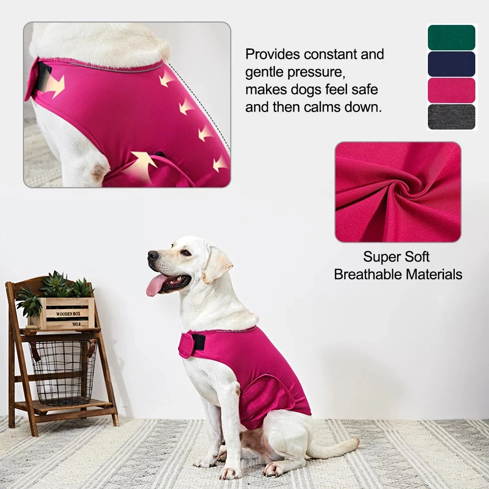 Dog Anxiety Vest – Reflective Calming Jacket for Small to Large Dogs