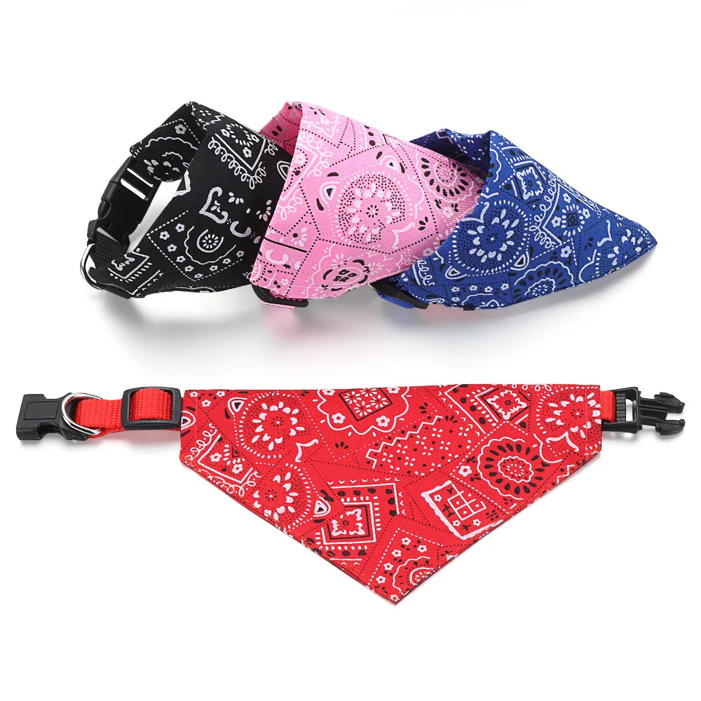 Adjustable Pet Bandana Scarf for Dogs & Cats – Stylish & Comfortable Accessory