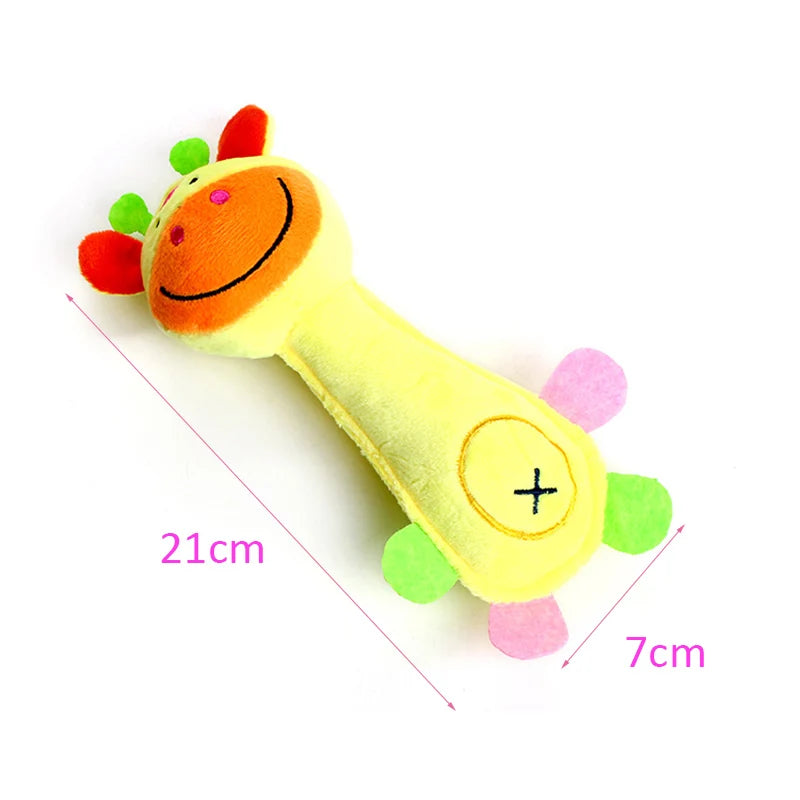 Durable Plush Squeaky Dog Toy – Animal Shape Chew Toy for Small Dogs