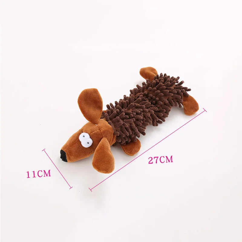 Durable Plush Squeaky Dog Toy – Animal Shape Chew Toy for Small Dogs