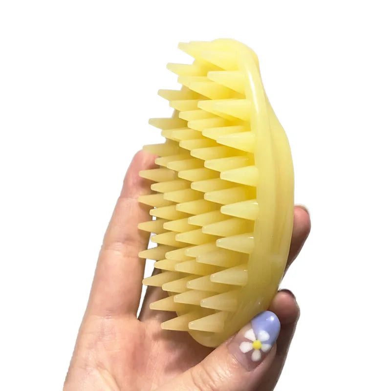 Pet Massage Brush with Soft Silicone Bristles – Dog & Cat Hair Removal Comb