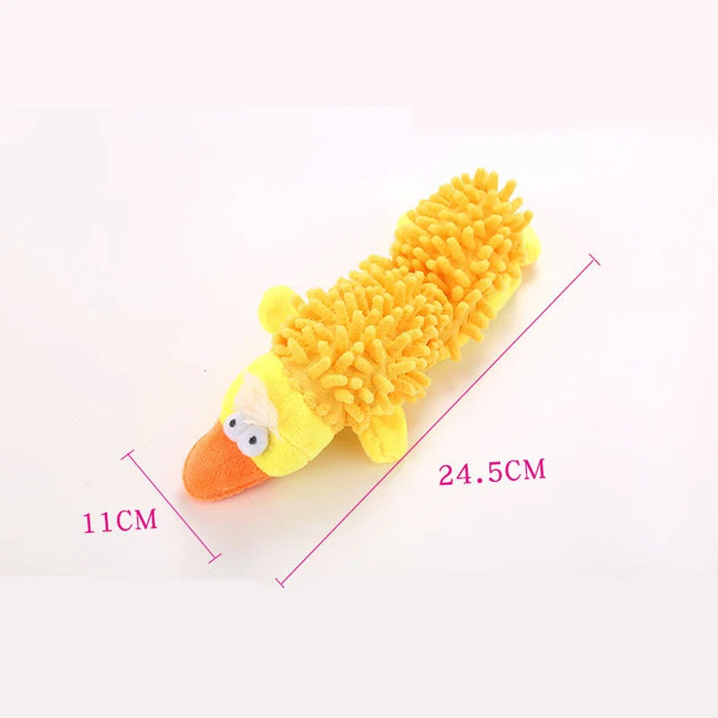Durable Plush Squeaky Dog Toy – Animal Shape Chew Toy for Small Dogs