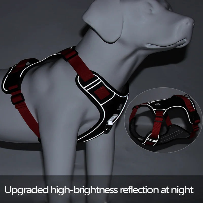 Reflective Tactical Dog Harness – Waterproof Oxford Cloth