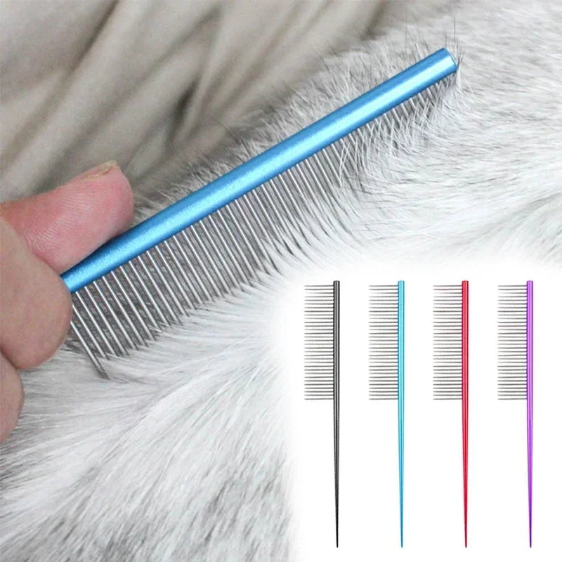 Pet Grooming Comb – Undercoat Rake for Dogs & Cats, Removes Tangles & Loose Fur