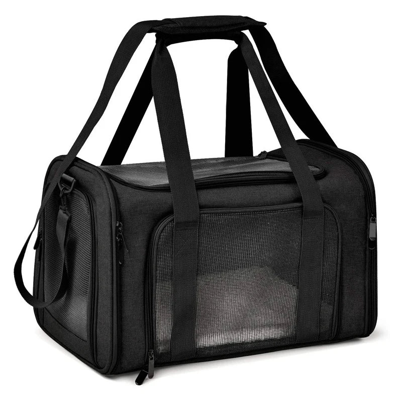 Foldable Breathable Pet Carrier Backpack – Dog & Cat Travel Bag