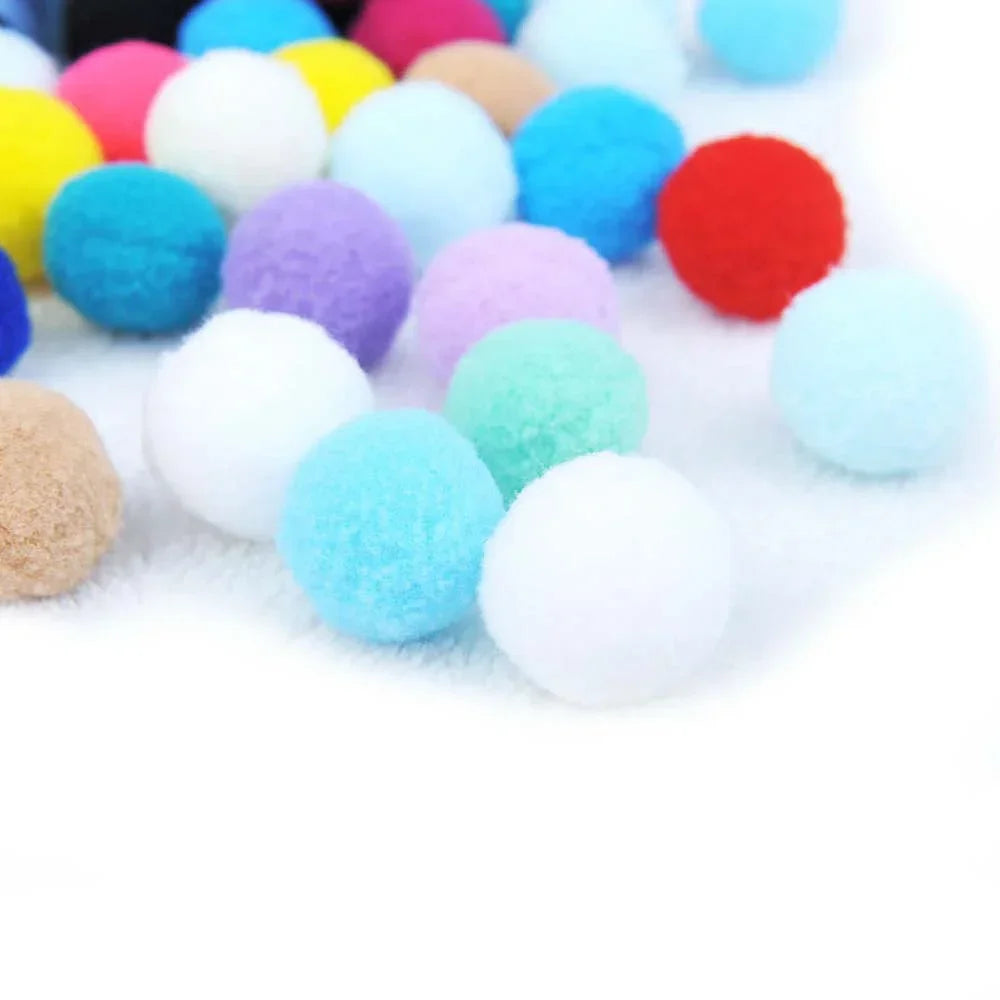 Delysia King 70pcs Plush Cat Toy Balls
