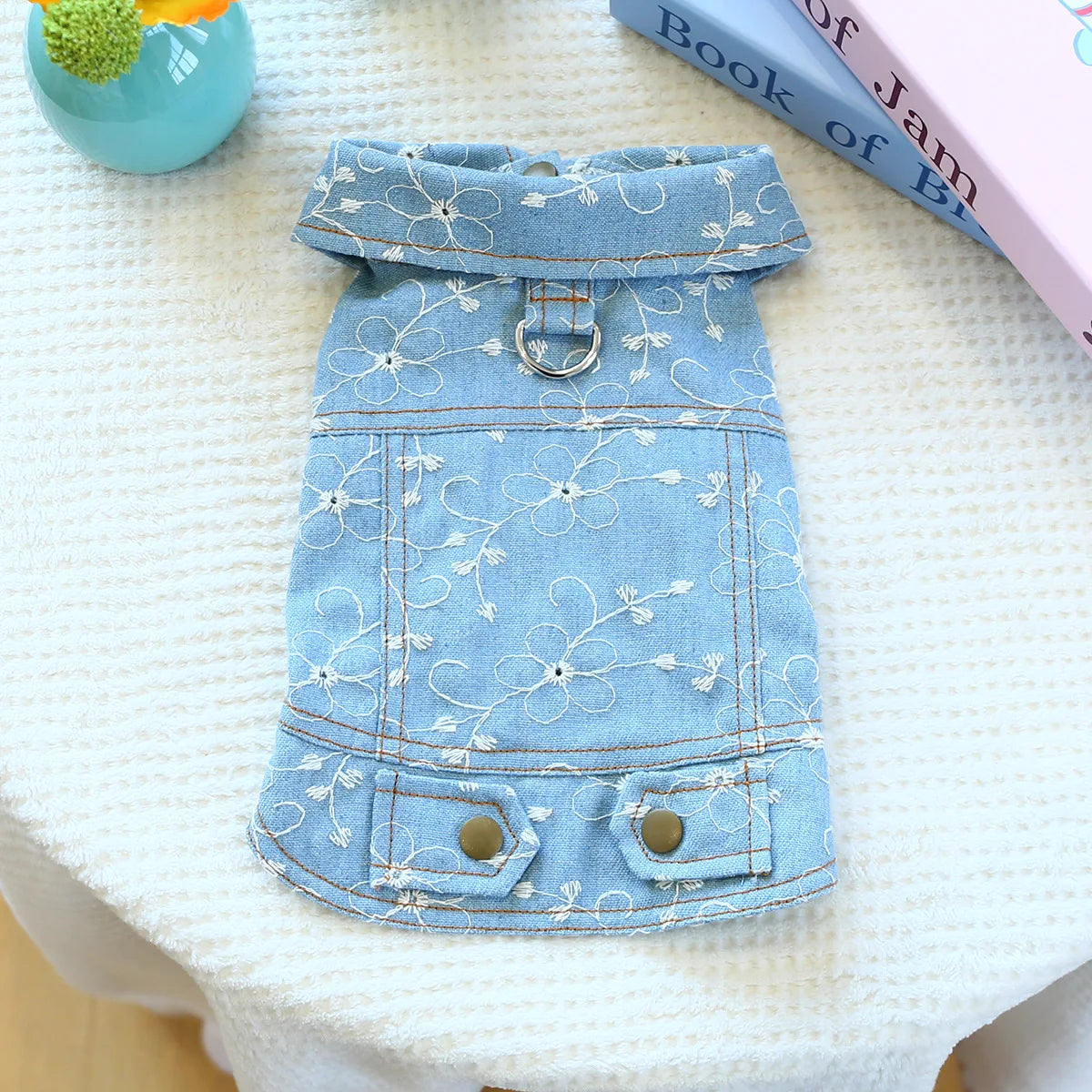 Denim Doggie Jacket – Stylish Sleeveless Jean Vest for Pets