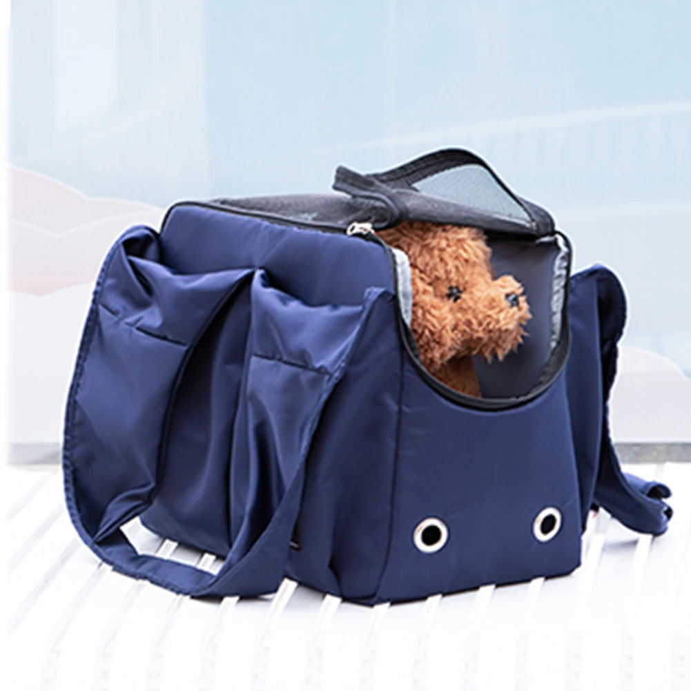 Breathable Cat & Small Dog Carrier – Portable Shoulder Backpack