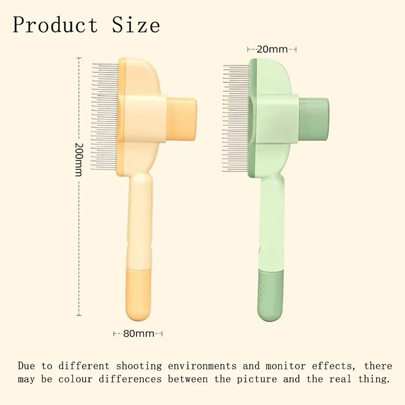Cat Grooming Massage Brush – Professional Pet Comb for Hair Removal & Knot Opening