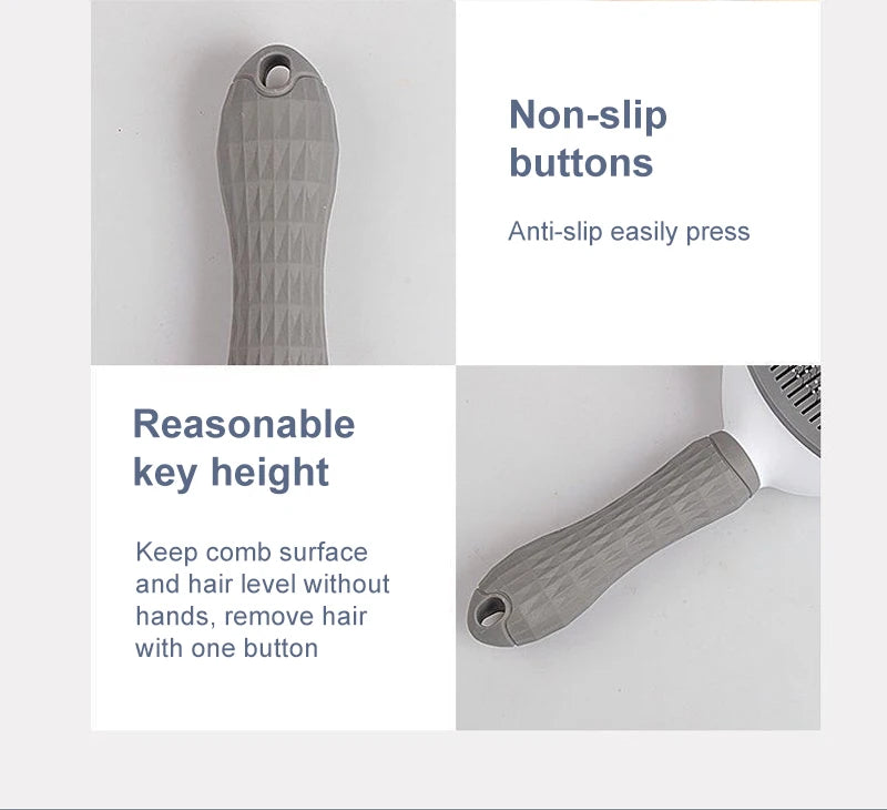 Dog & Cat Hair Remover Brush – Grooming Comb for Long Hair Pets