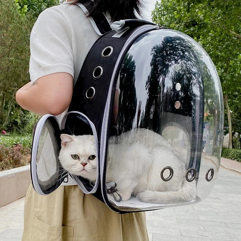 Transparent Space Capsule Pet Backpack
