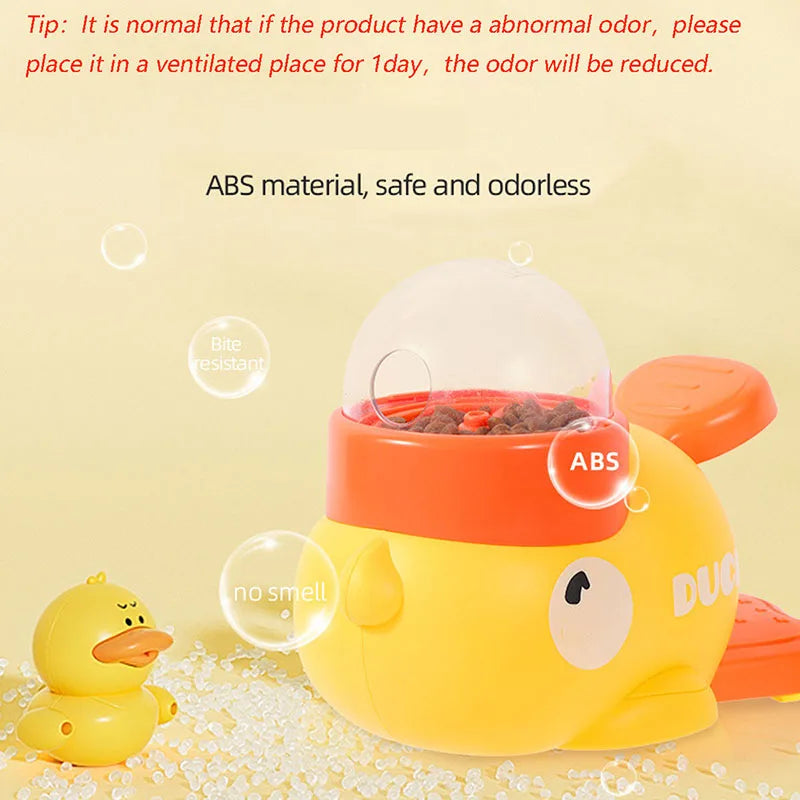 Little Yellow Duck Interactive Pet Feeder – Fun Puzzle Toy for Dogs & Cats