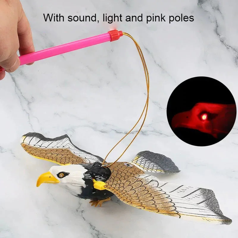Electric Flying Bird Cat Toy – Interactive Teaser & Scratch Rope
