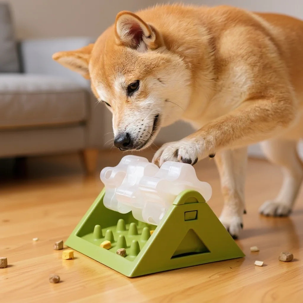🐾 Interactive Dog Puzzle Feeder Toy – Leak-Proof Slow Food Dispenser for Smart, Healthy Eating