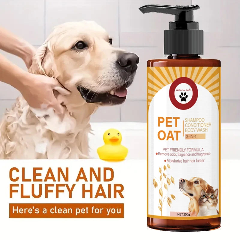Pet Care Shampoo – Long-Lasting Fragrance Hair Cleanser for Dogs & Cats (250g)
