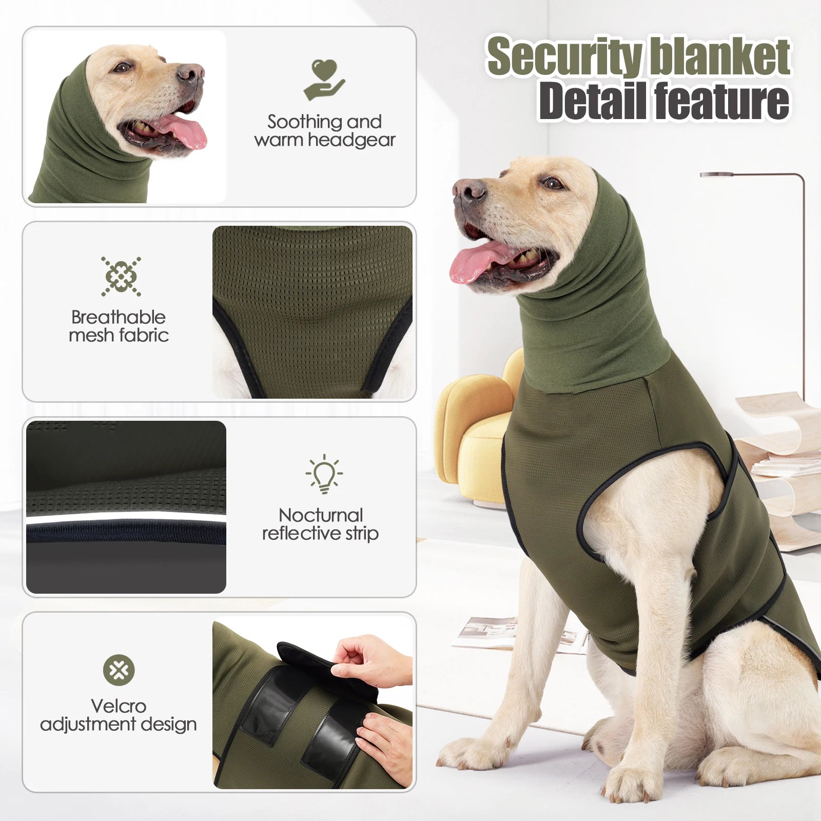 Dog Anxiety Vest – Calming Jacket for Stress Relief