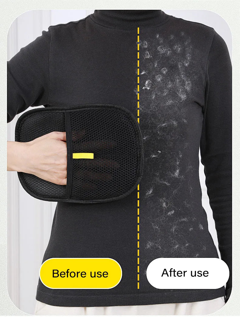 Pet Grooming Gloves – Static Hair Remover for Dogs & Cats