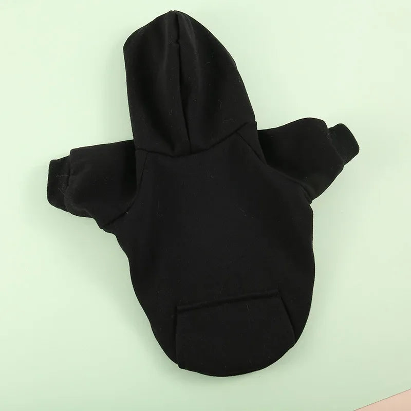 Autumn/Winter Dog Hoodie – Soft Pocket Sweater for Small Dogs