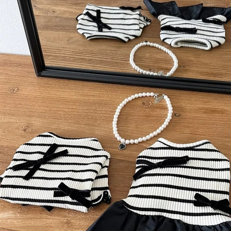 Summer Striped Dog Dress