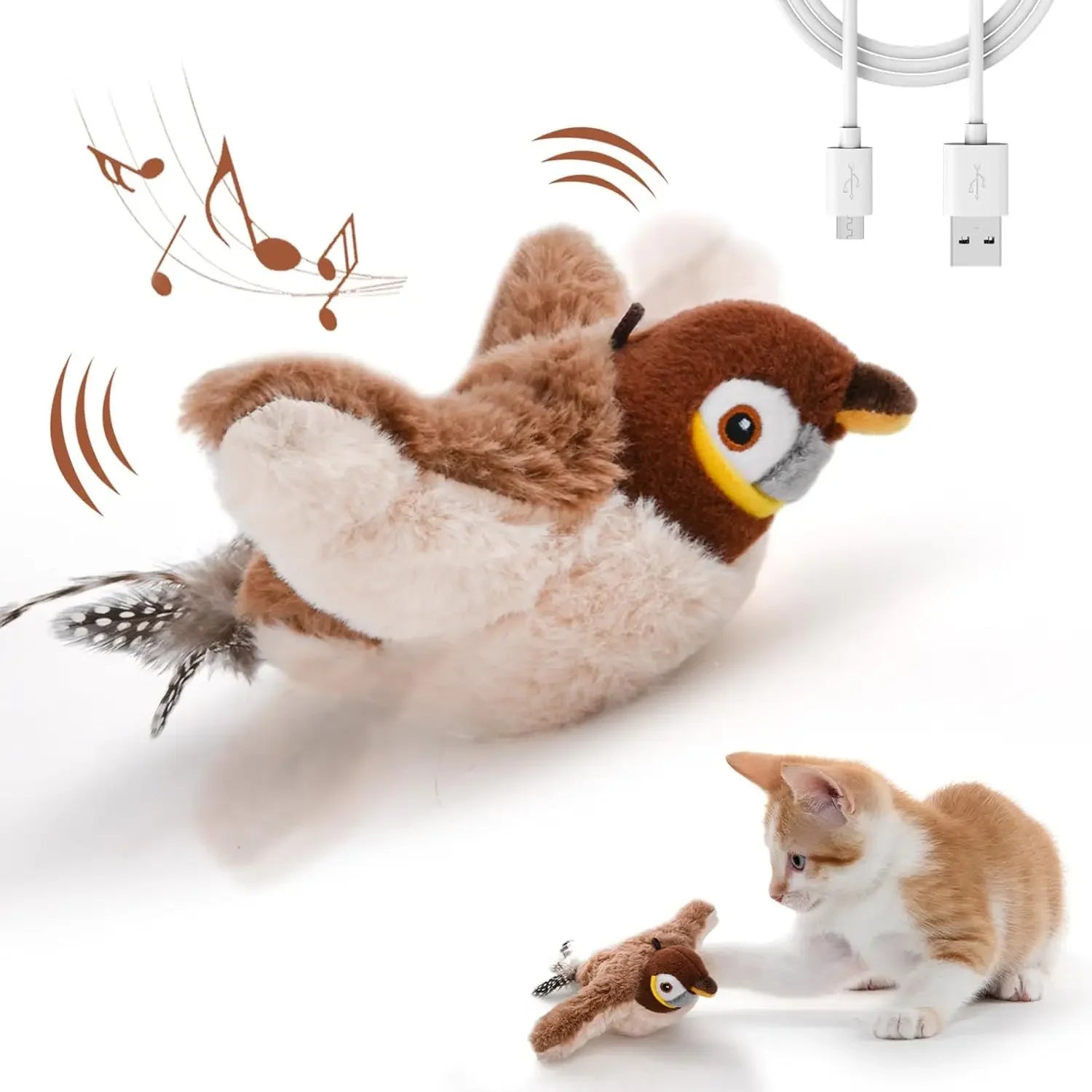 Catnip Electric Interactive Bird Toy