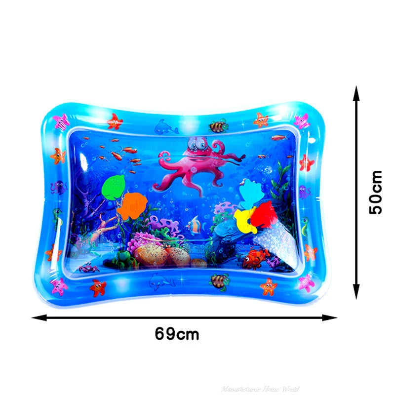 Interactive Cat Water Play Mat with Floating Fish – PVC Sensory Toy