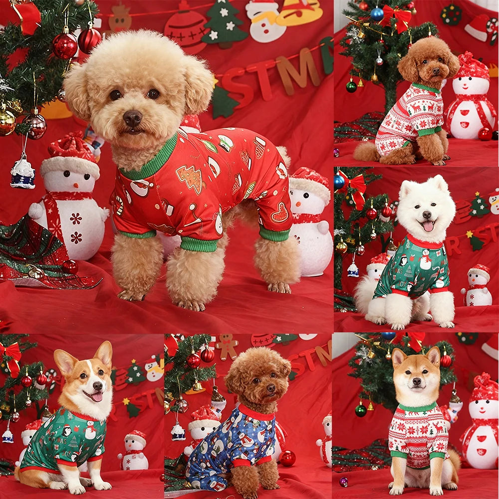 Cute Christmas Dog Costume – Warm Holiday Outfit for Small & Large Pets