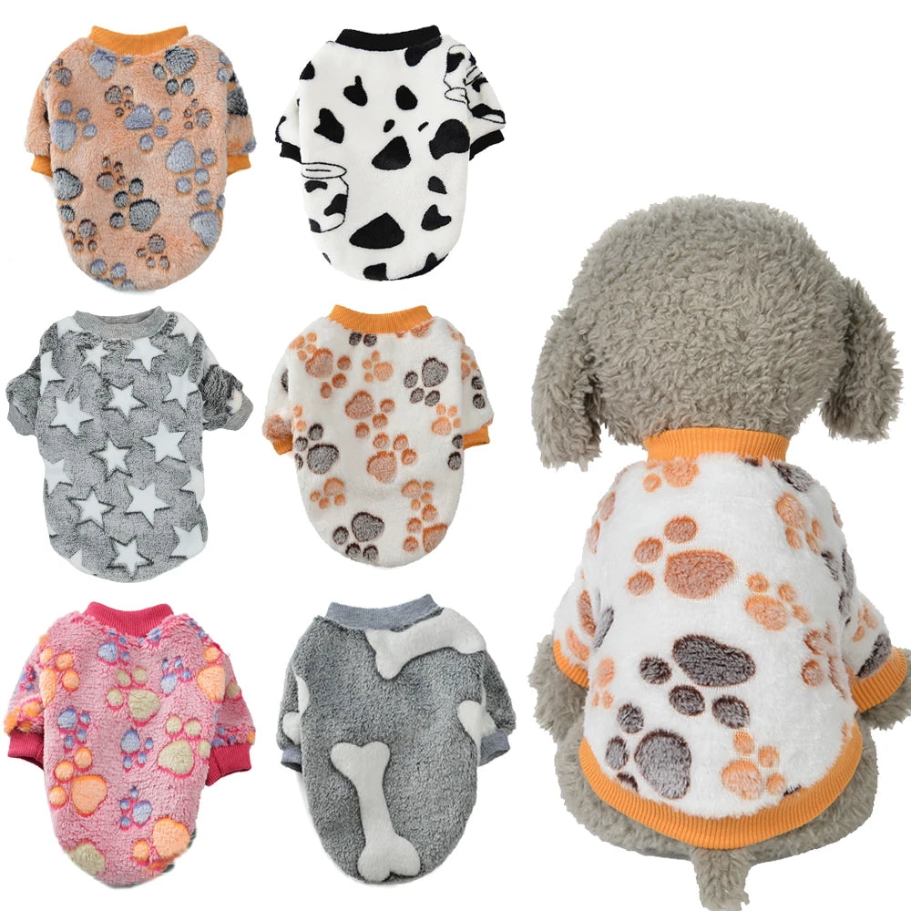 Warm Fleece Pet Sweater Vest – Soft Coat for Small & Medium Dogs