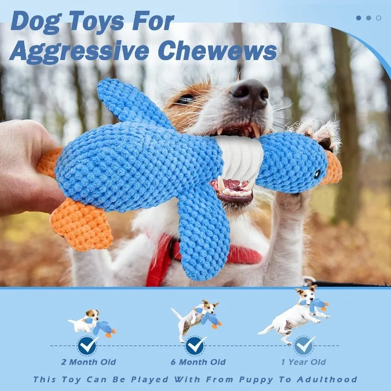 Indestructible Chew Toy – Interactive Plush for Cats & Dogs
