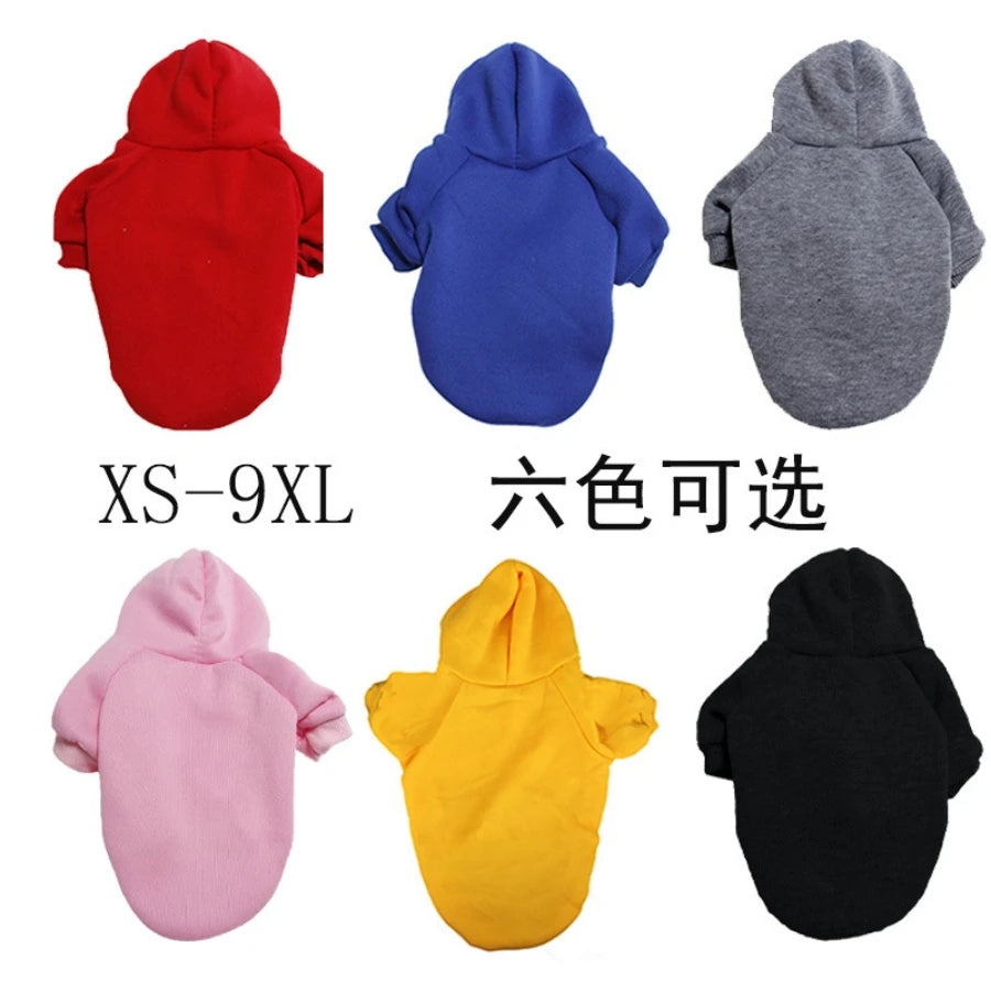 Winter Dog Hoodie Sweatshirt – Warm Sport Coat for Small to Large Dogs