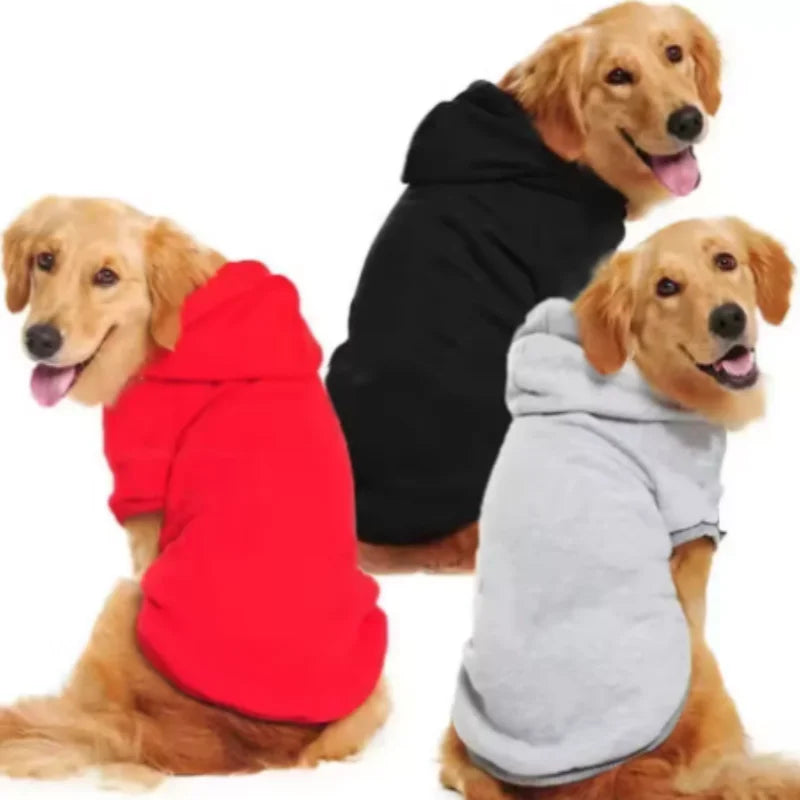 Winter Dog Hoodie Sweatshirt – Warm Sport Coat for Small to Large Dogs