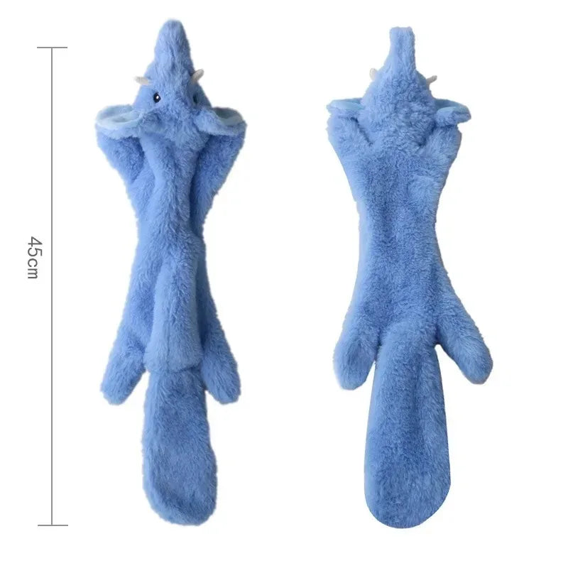 Stuffingless Squeaky Dog Toy – Durable Plush Chew Toy