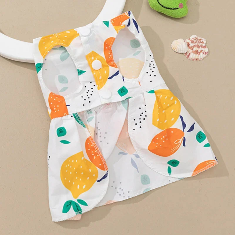 Fashion Cat & Puppy Dress with Bow – Small Dog & Cat Clothing