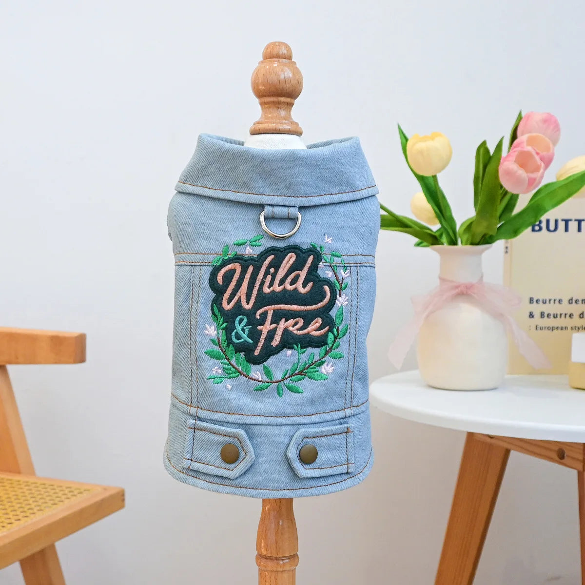 Denim Doggie Jacket – Stylish Sleeveless Jean Vest for Pets