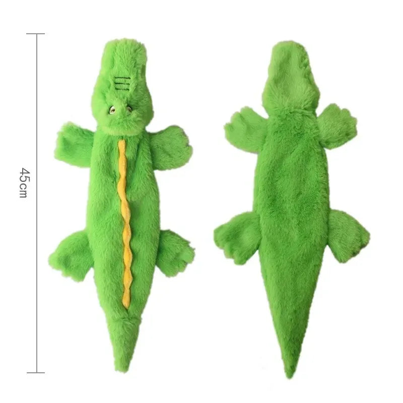 Stuffingless Squeaky Dog Toy – Durable Plush Chew Toy