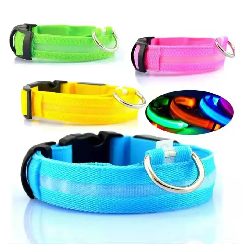 Keep Your Pet Safe at Night – 3-Mode USB LED Glow Collar for Dogs & Cats