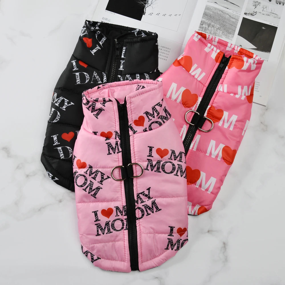 Fashion Winter Pet Jacket – Windproof Coat for Small Dogs & Cats