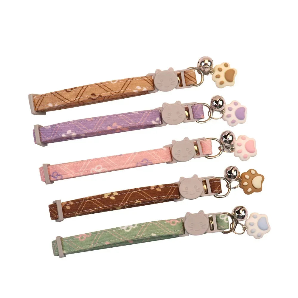 Adjustable Cute Pet Collar with Bell – Small Dogs & Cats