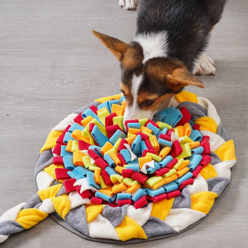 Dog Snuffle Mat – Slow Feeder Puzzle for Mental Stimulation & Scent Training