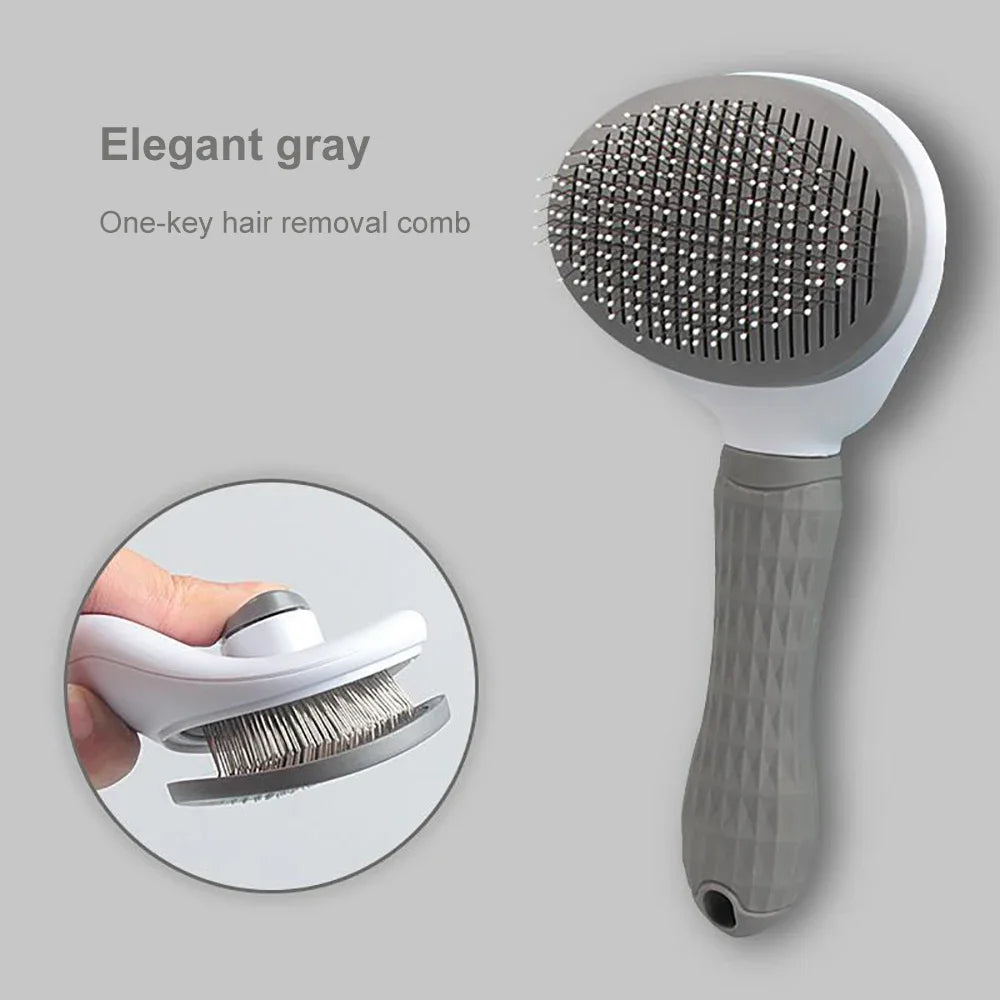 Dog & Cat Hair Remover Brush – Grooming Comb for Long Hair Pets