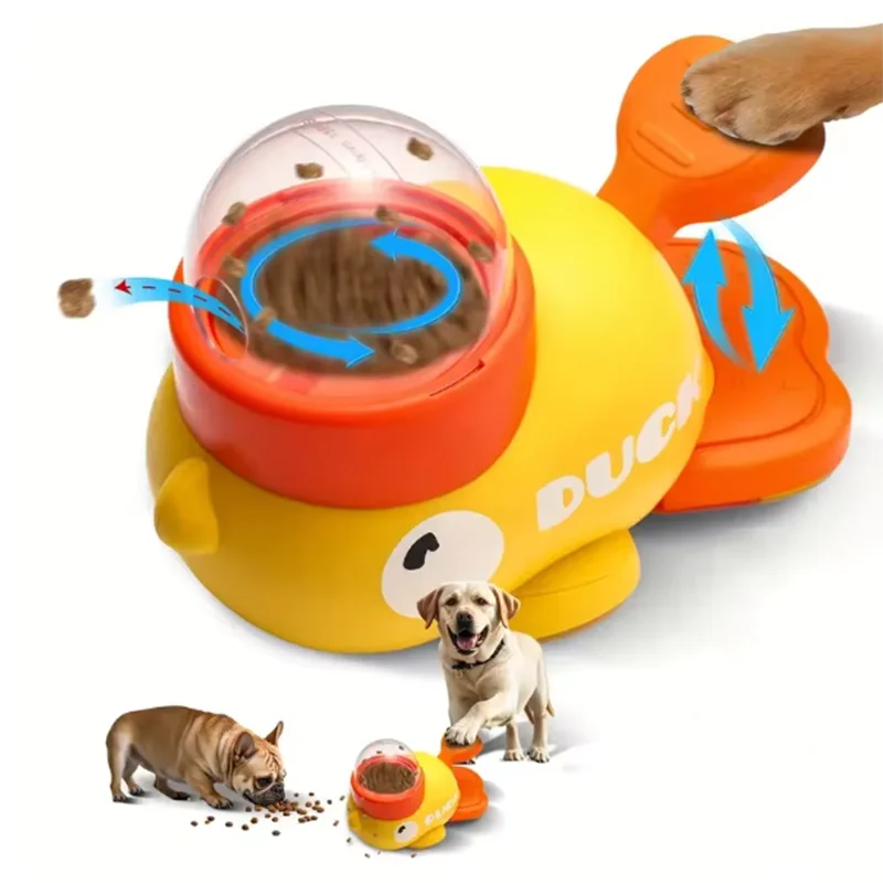 Little Yellow Duck Interactive Pet Feeder – Fun Puzzle Toy for Dogs & Cats