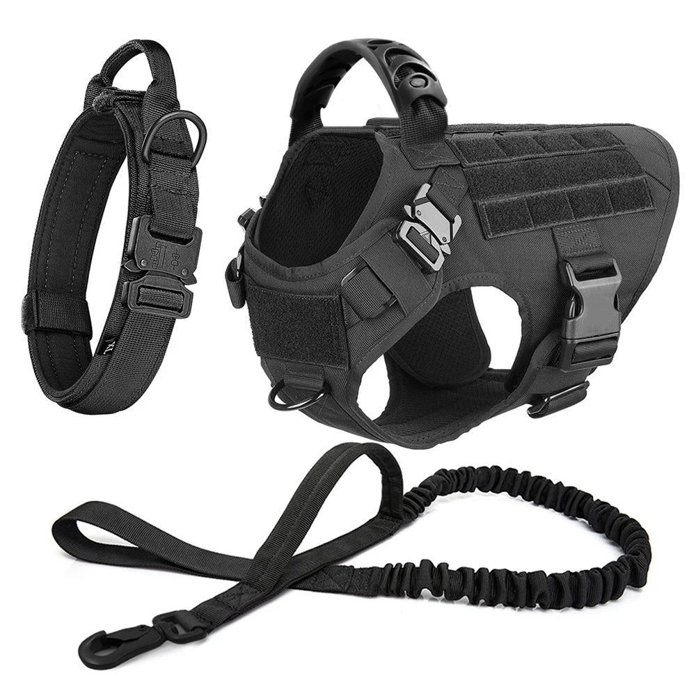 Large Dog Harness & Leash Set – Training Vest for Medium & Large Dogs
