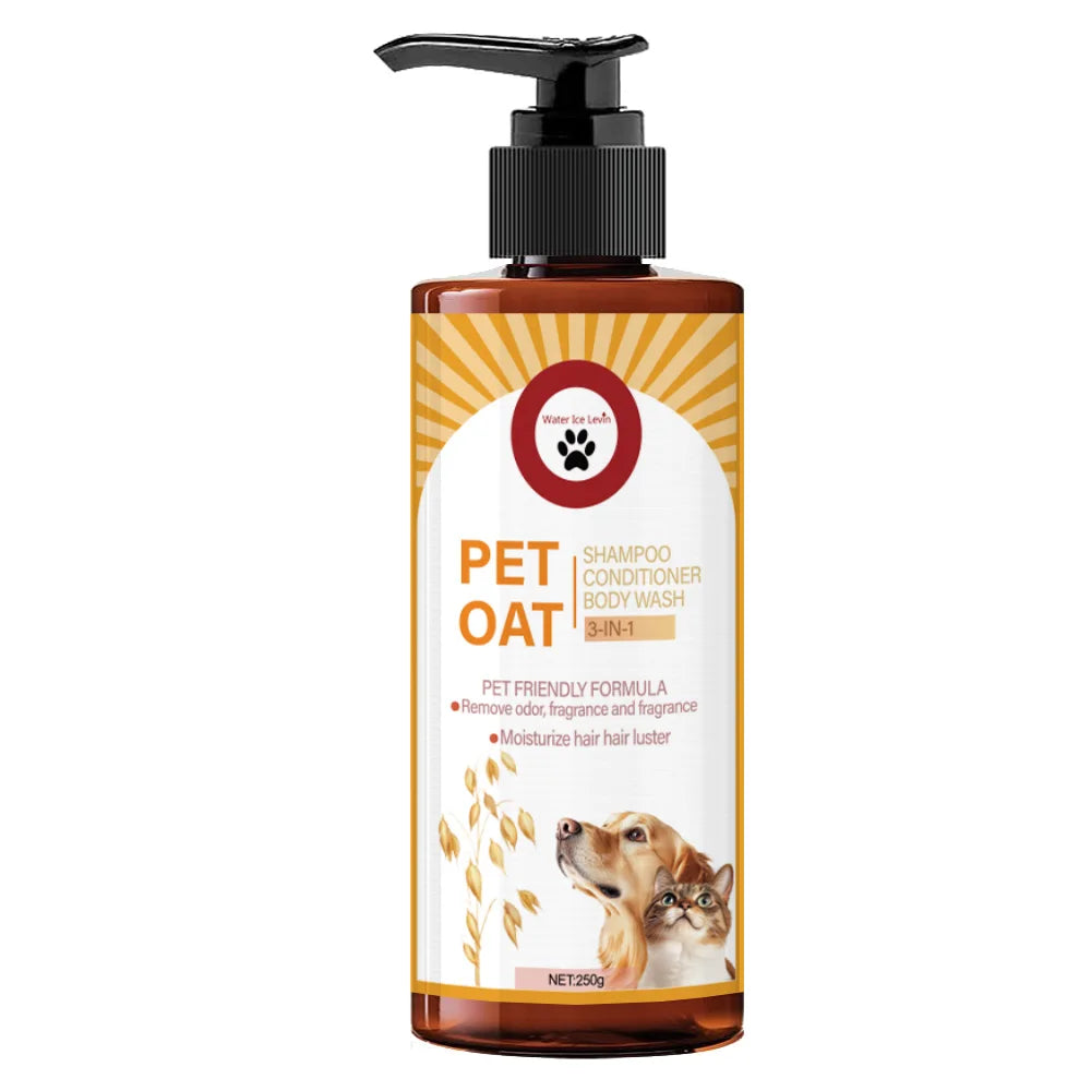 Pet Care Shampoo – Long-Lasting Fragrance Hair Cleanser for Dogs & Cats (250g)