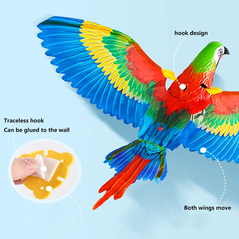 Electric Flying Bird Cat Toy – Interactive Teaser & Scratch Rope