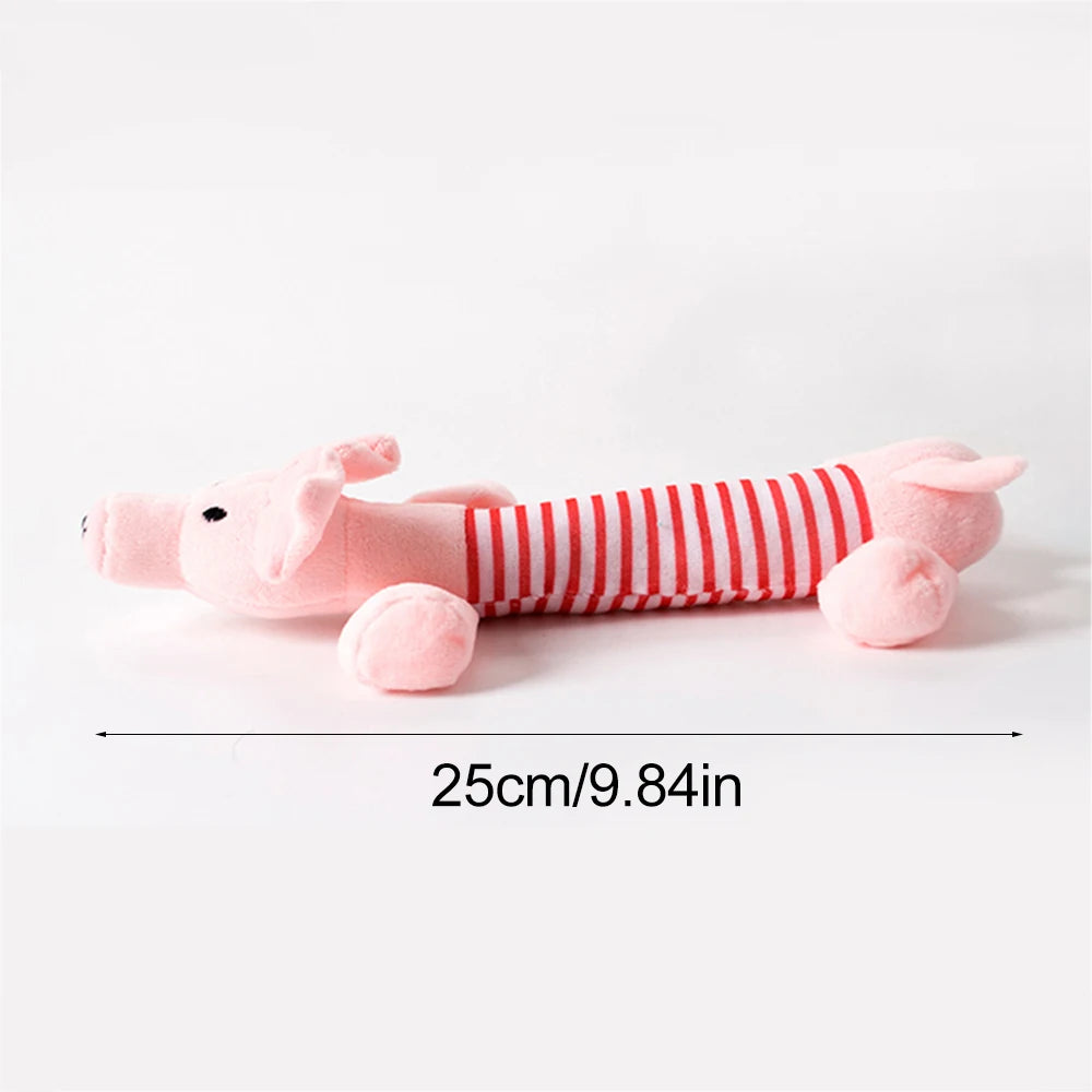 Stuffingless Squeaky Dog Toy – Durable Plush Chew Toy