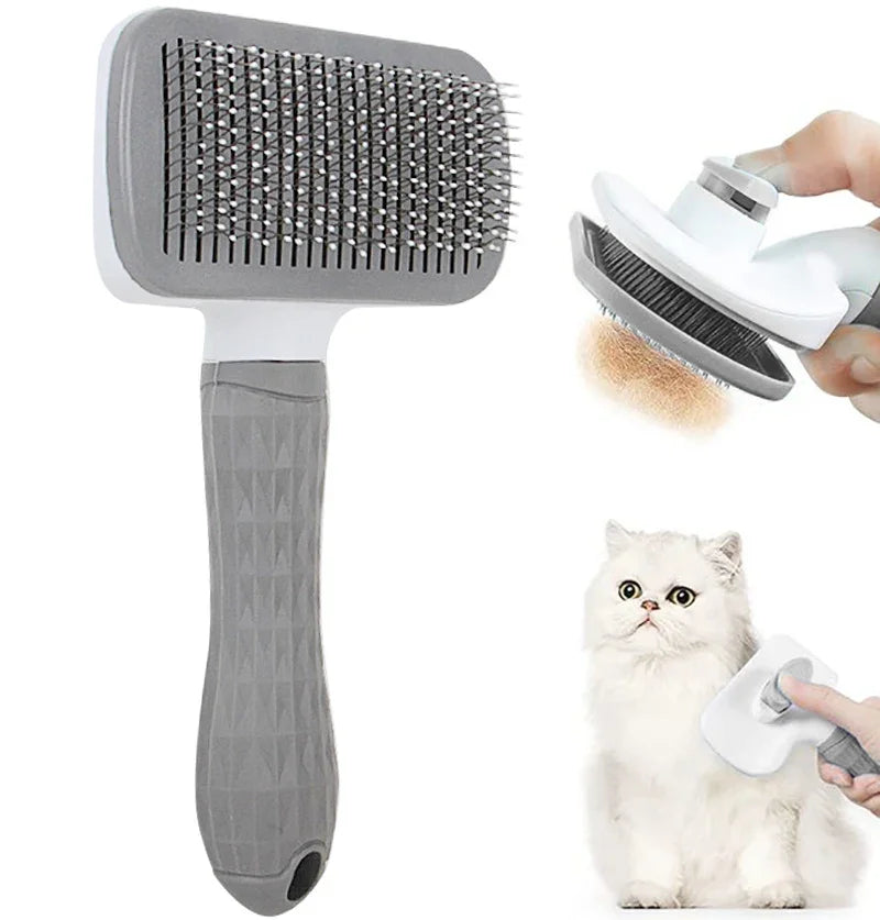 Dog & Cat Hair Remover Brush – Grooming Comb for Long Hair Pets