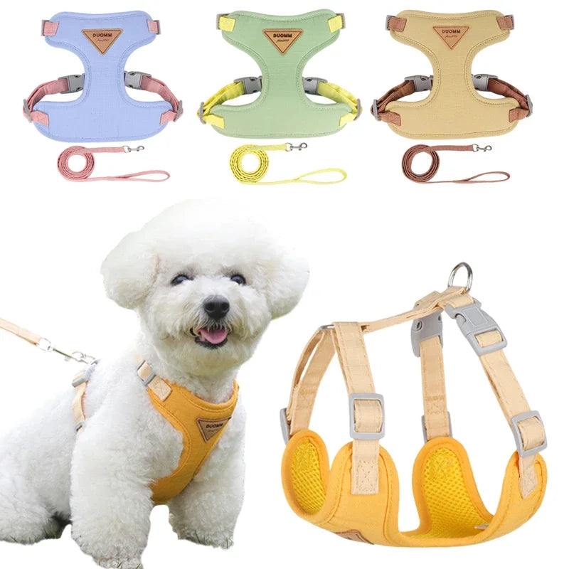 Puppy & Small Dog Harness with Leash – Breathable Vest