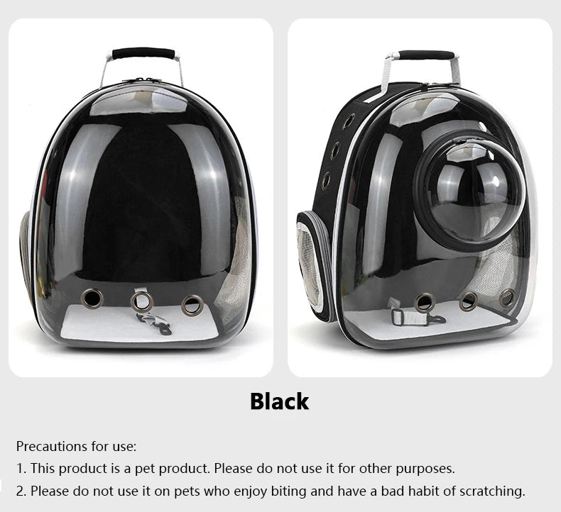 Transparent Space Capsule Pet Backpack